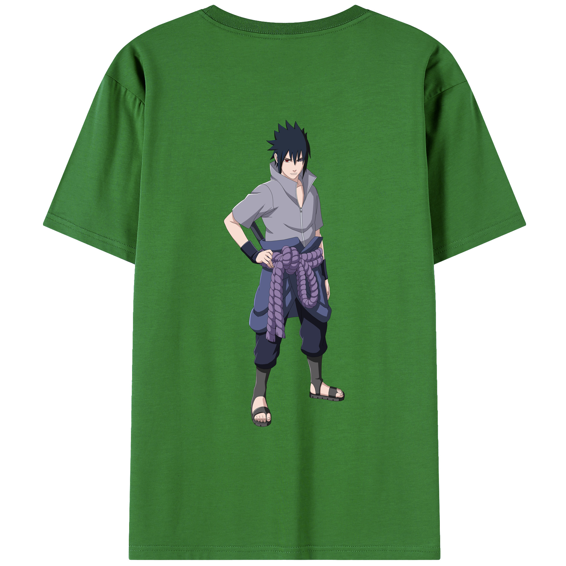 （画像用） NARUTO -ナルト- うちは サスケ Uchiha Sasuke レディース半袖Tシャツ(バックプリント)